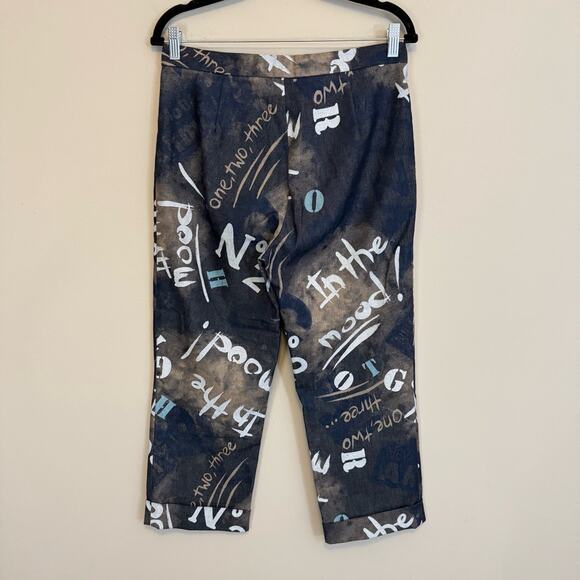 Tempo Paris Capri Pants Brown 10 - Picture 2 of 5